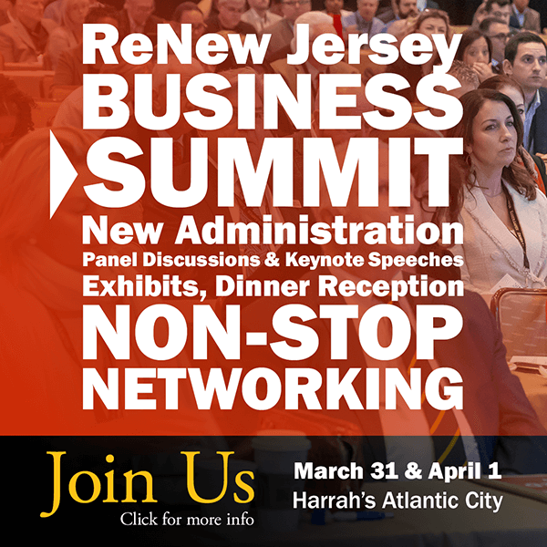 NJ Chamber ReNew Jersey Business Summit & Expo | March 31 and April 1 | Harrah's Atlantic City