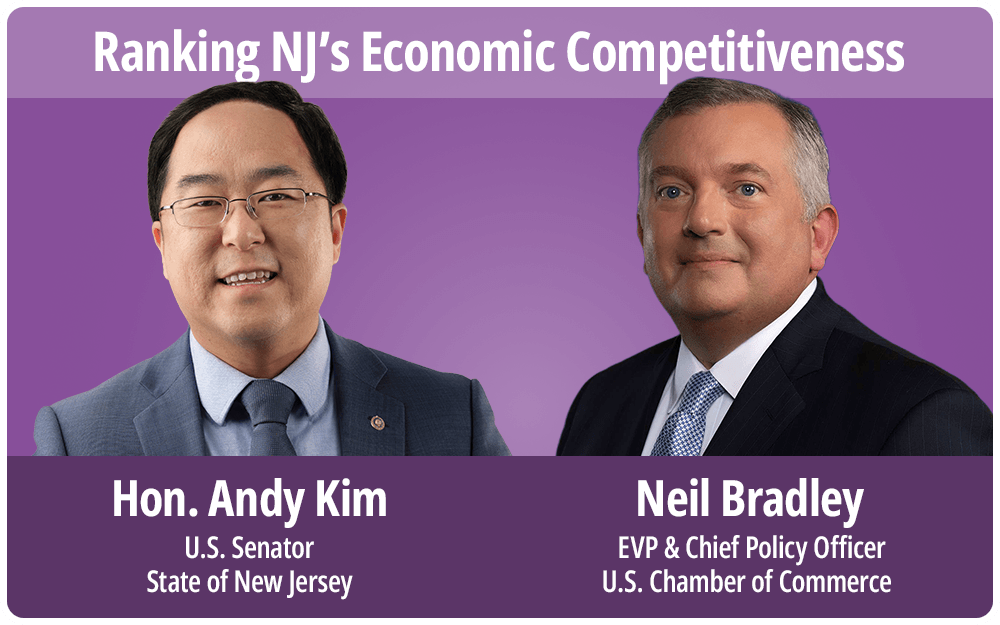 Sen. Andy Kim and Neil Bradley